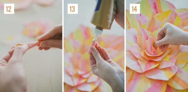 DIY Giant Standing Paper Flower For Your Wedding Decor