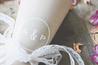 Romantic DIY Burlap And Lace Wedding Petal Cones3