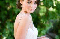 a gorgeous and super delicate lily of the vallet bridal crown is amazing for a spring bride, and this flower is all about spring