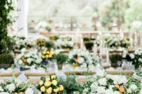 a lovely summer wedding tablescape