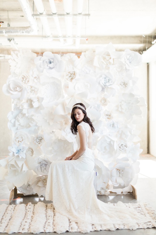 Monochrome White Bridal Look Inspiration