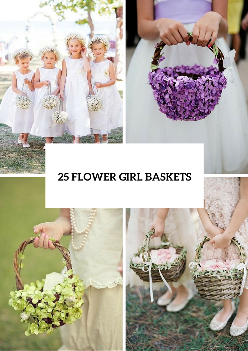 Picture Of Lovely Flower Girl Basket Ideas 26