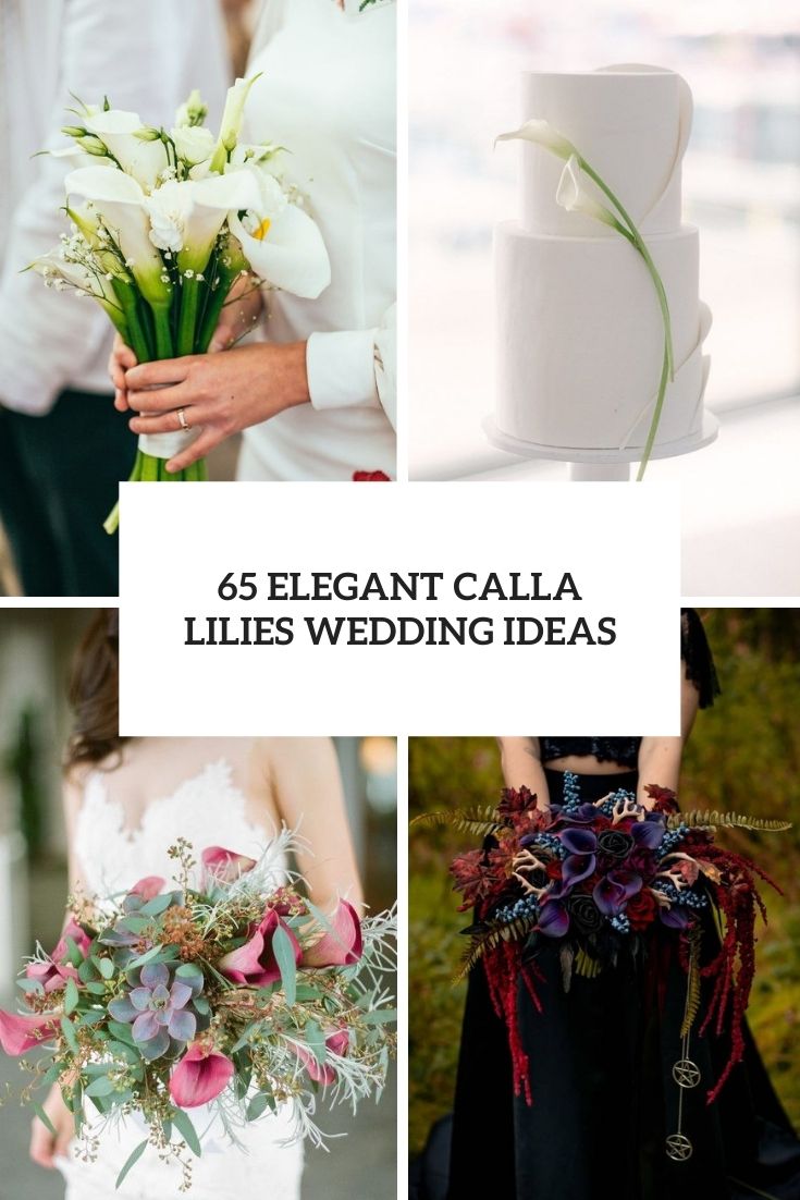 elegant calla lilies wedding ideas cover