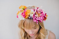 Eye-Catching DIY Silk Flower Crown 8
