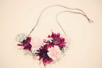 Gentle DIY Floral Necklace For Bridesmaids 4