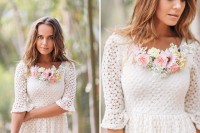 Gentle DIY Floral Necklace For Bridesmaids 5