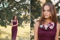 Gentle DIY Floral Necklace For Bridesmaids 6