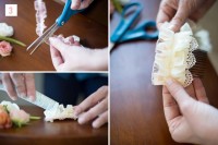 Gentle DIY Flower Comb For Wedding Hairstyles 5