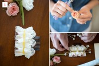 Gentle DIY Flower Comb For Wedding Hairstyles 6