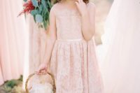 a flower girl with a cute basket