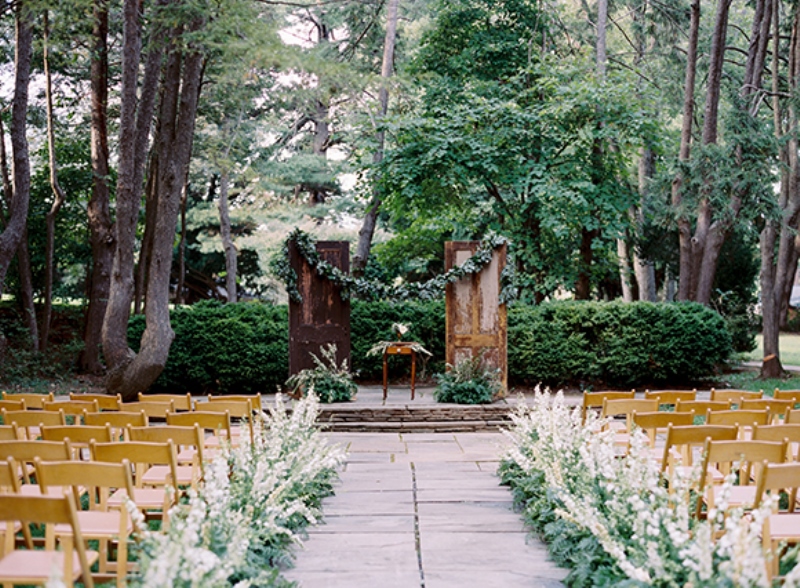 Picture Of elegant and romantic woodland wedding inspiration  1