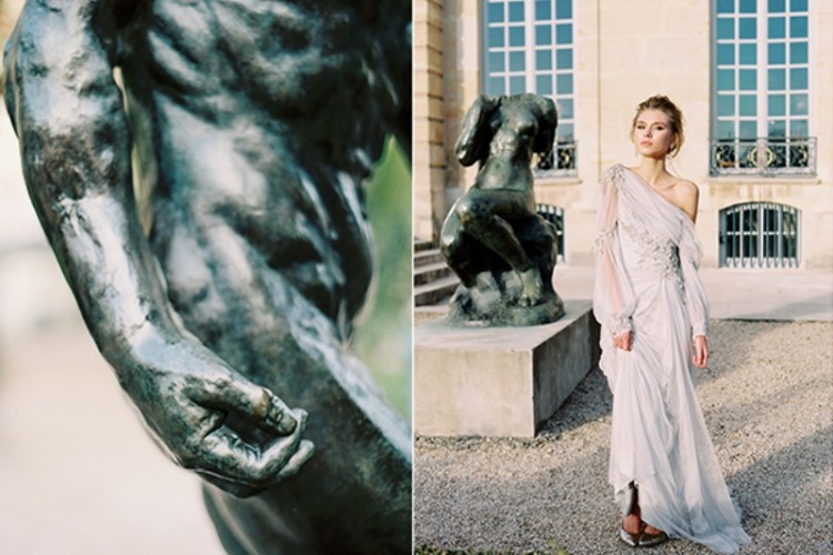 Gorgeous Paris Elopement Shoot At Rodin’s Museum