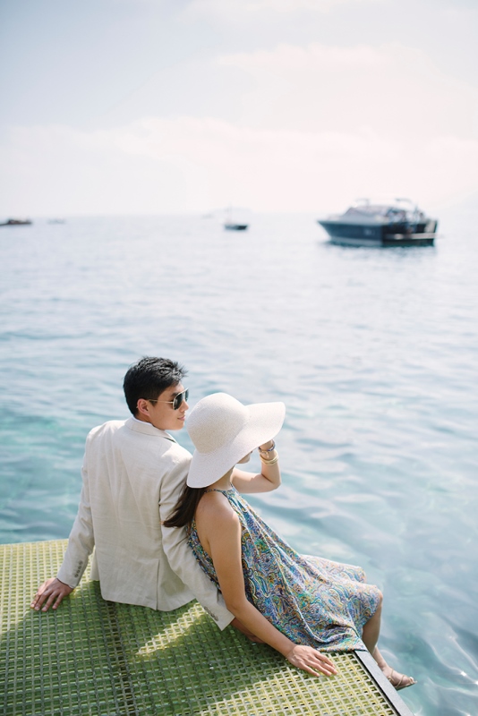 Picture Of intimate coastal engagement session in positano italy  15