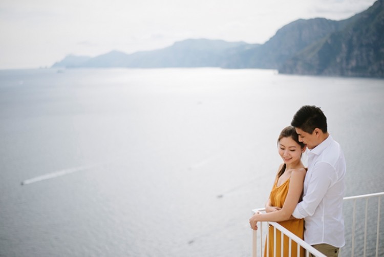 Intimate Coastal Engagement Session In Positano, Italy