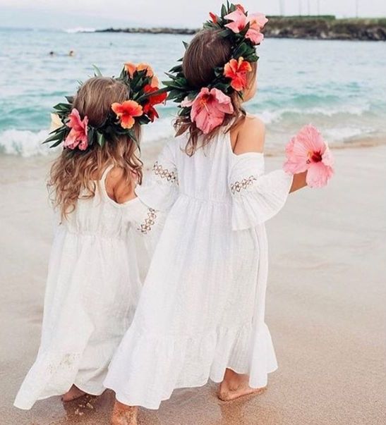 plain flower girl midi dresses with a cold shoulder, long sleeves and lace inserts