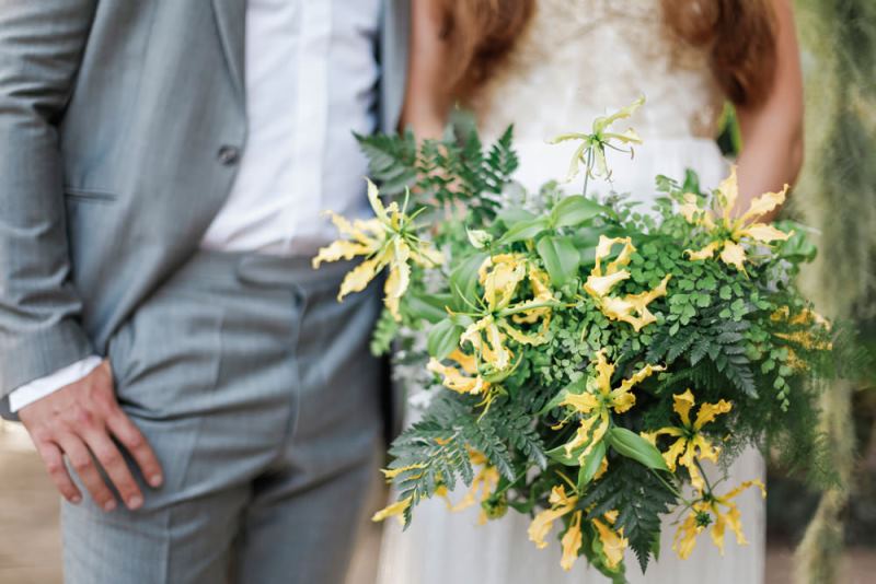 Picture Of romantic botanical greenhouse wedding inspiration  14