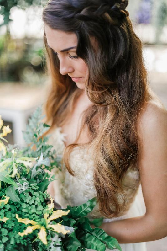 Picture Of romantic botanical greenhouse wedding inspiration  21