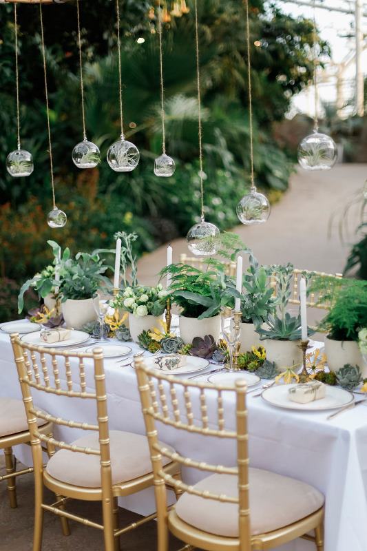 Picture Of romantic botanical greenhouse wedding inspiration  29