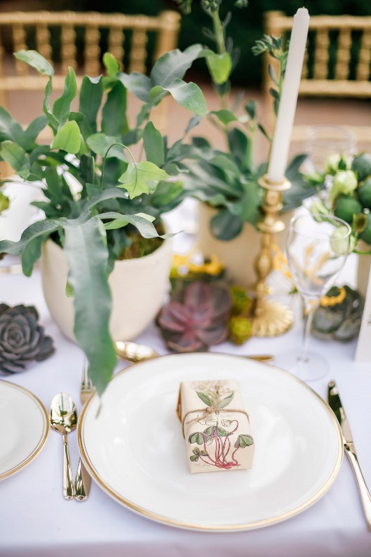 Picture Of romantic botanical greenhouse wedding inspiration  6