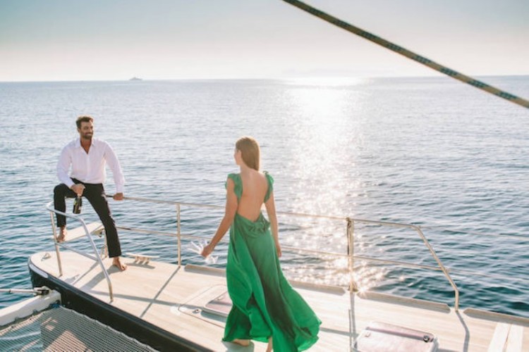 Romantic Nautical Themed Anniversary Session On A Yacht