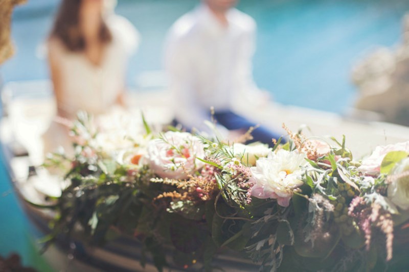 Romantic wedding elopement inspiration on lake doxa greece  6