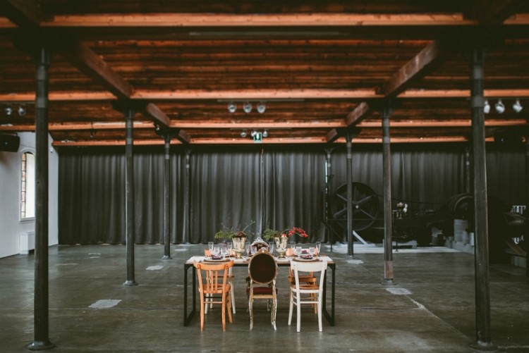 Unique Industrial And Vintage Inspired Fall Italian Wedding