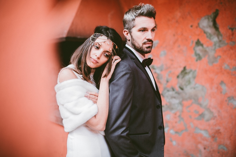 Unique industrial and vintage inspired fall italian wedding  20
