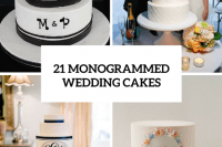 21 Unique Monogrammed Wedding Cakes 22