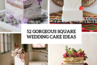 52 gorgeous square wedding cake ideas cover