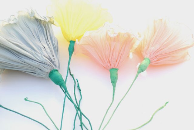DIY Crepe Paper Flower Bouquet For Your Wedding Decor