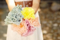 DIY Crepe Paper Flower Bouquet For Your Wedding Decor 6