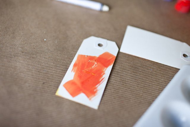 Gentle DIY Watercolor Tags For Wedding Favors