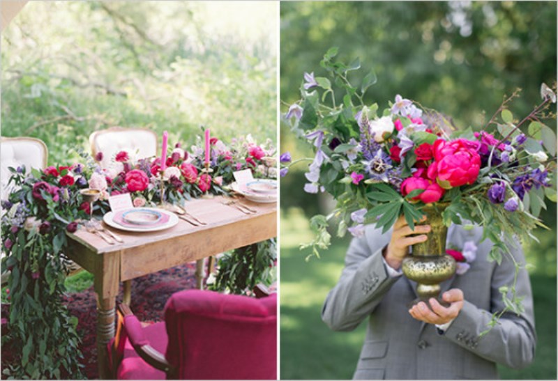 Colorful and romantic oscar wilde inspired wedding shoot  11