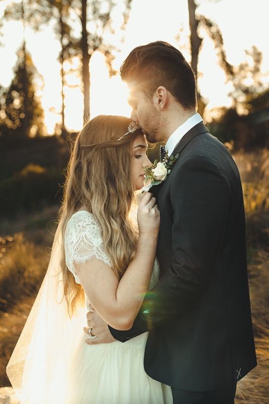 Picture Of intimate and romantic vineyard wedding shoot  14