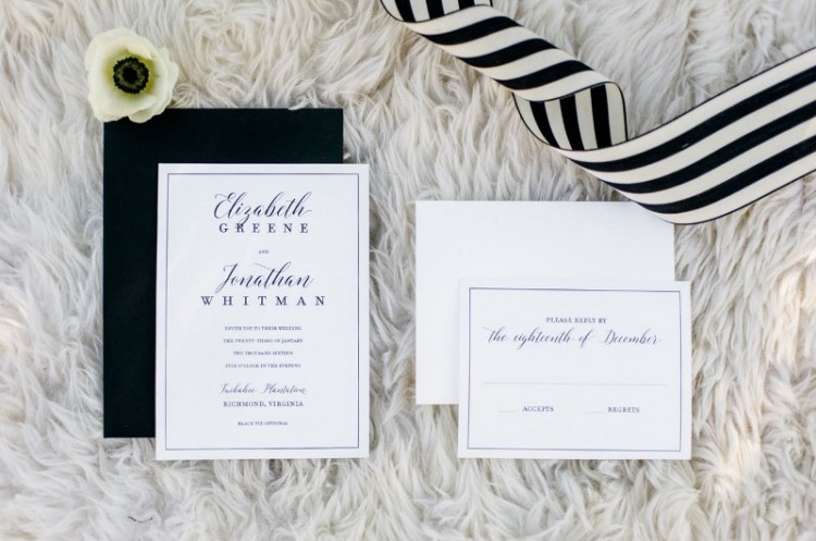 Rustic Organic And Modern Black And White Wedding