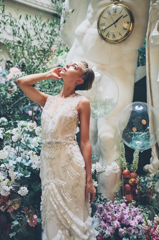 Picture Of sleeping beauty inspired wedding shoot with an insanely pretty floral installation  3
