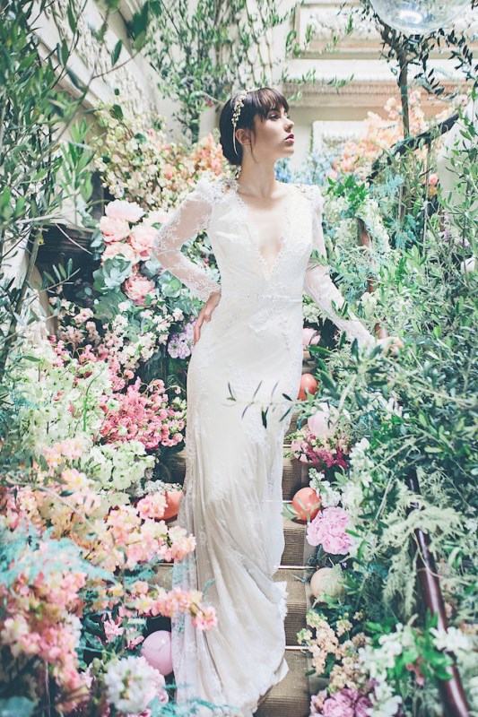 Picture Of sleeping beauty inspired wedding shoot with an insanely pretty floral installation  7
