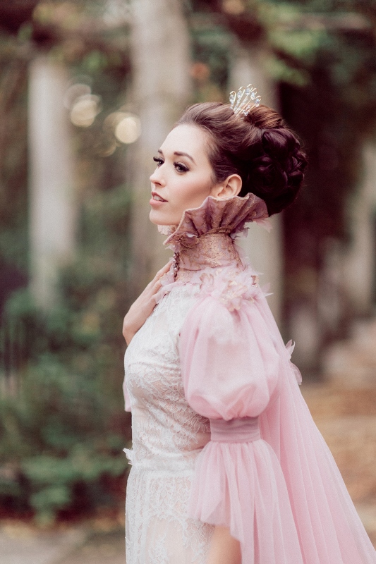 Timeless “My Fair Lady” Inspired Bridal Shoot With Fabulous Pink Gowns