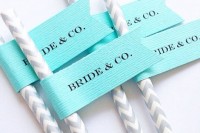 chevron straws with tiffany blue marks will make your drinks more whimsy and cool
