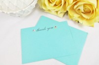 take tiffany blue cards to say thank you to your friends