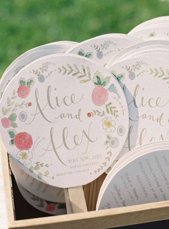 Picture Of beautiful and fun wedding programs to get inspired  19