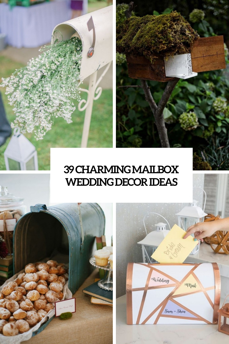 39 Charming Mailbox Wedding Décor Ideas