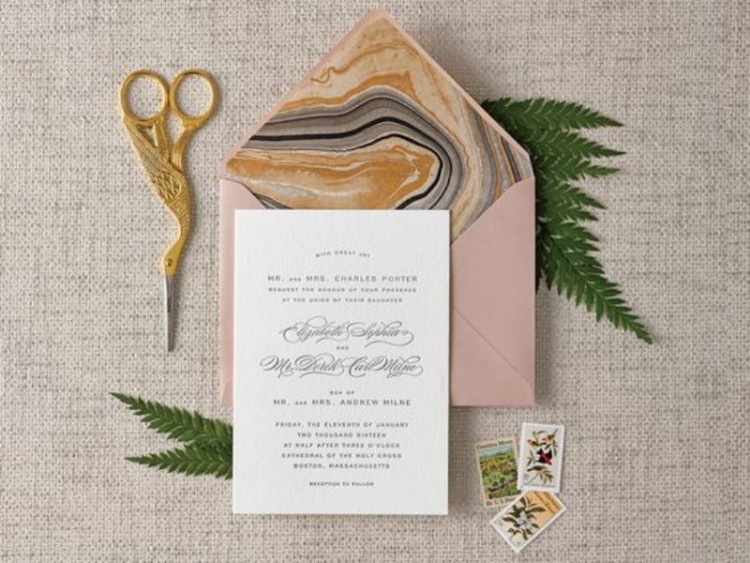 Fun And Pretty Wedding Envelope Liners
