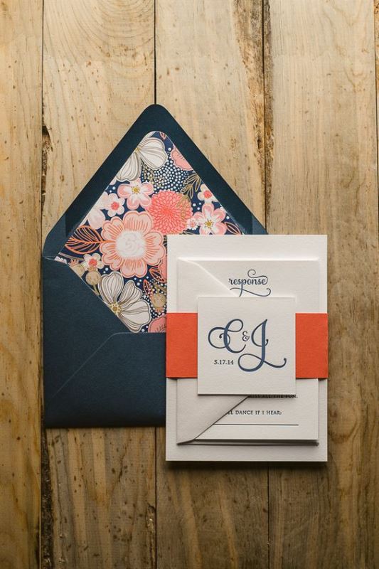 Fun And Pretty Wedding Envelope Liners