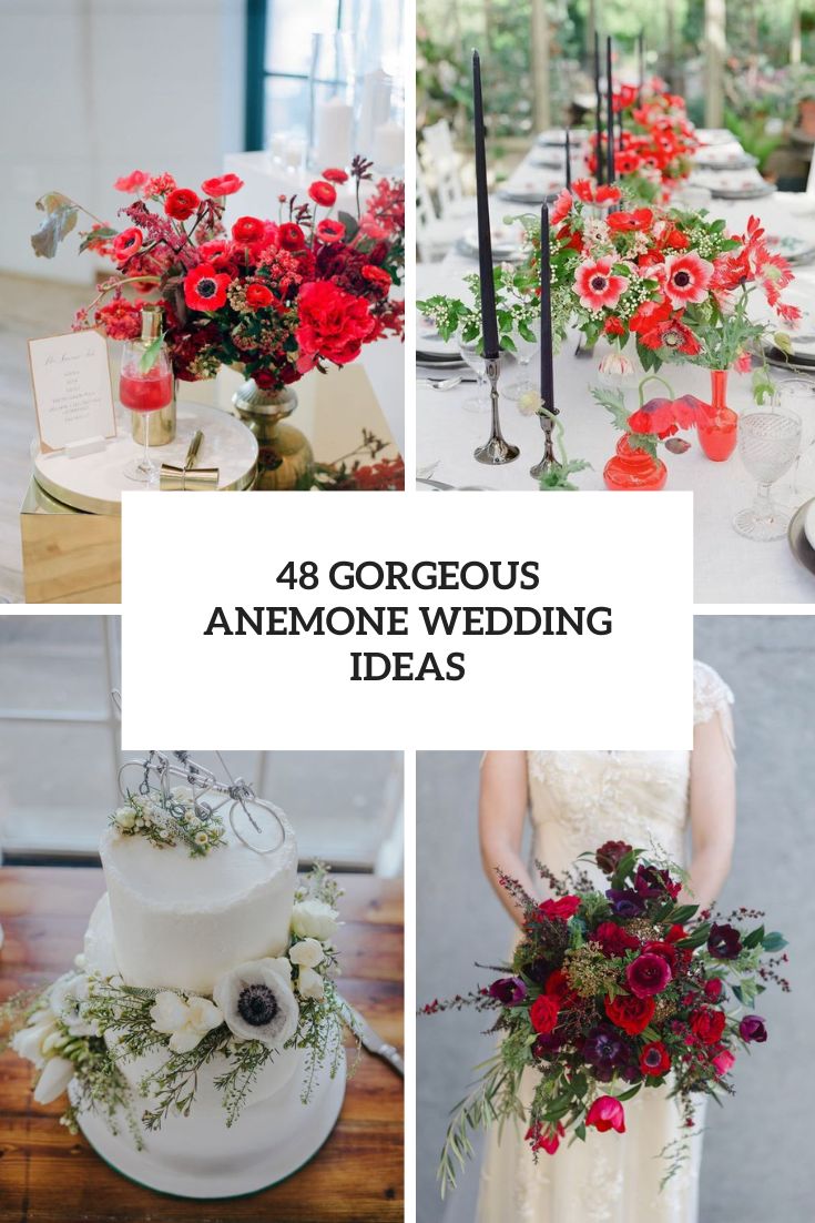 48 Gorgeous Anemone Wedding Ideas