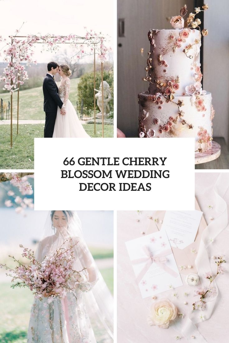 66 Gentle Cherry Blossom Wedding Decor Ideas