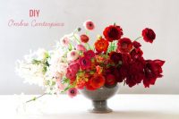 Chic DIY Ombre Floral Wedding Centerpiece