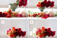 Chic DIY Ombre Floral Wedding Centerpiece 3