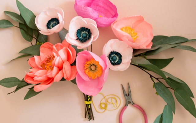 Gentle DIY Paper Flower Bouquet For Your Wedding