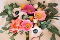 Gentle DIY Paper Flower Bouquet For Your Wedding 9